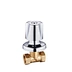 Brass Valve with Chrome - Plated Diamond Knob (1/2, Female Thread)